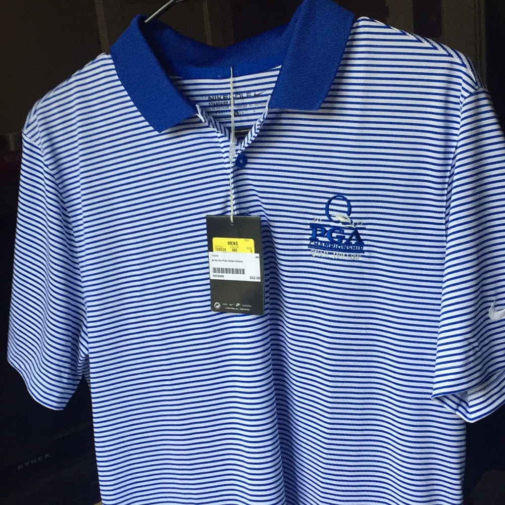 Nike gold PGA championship polo Sz S